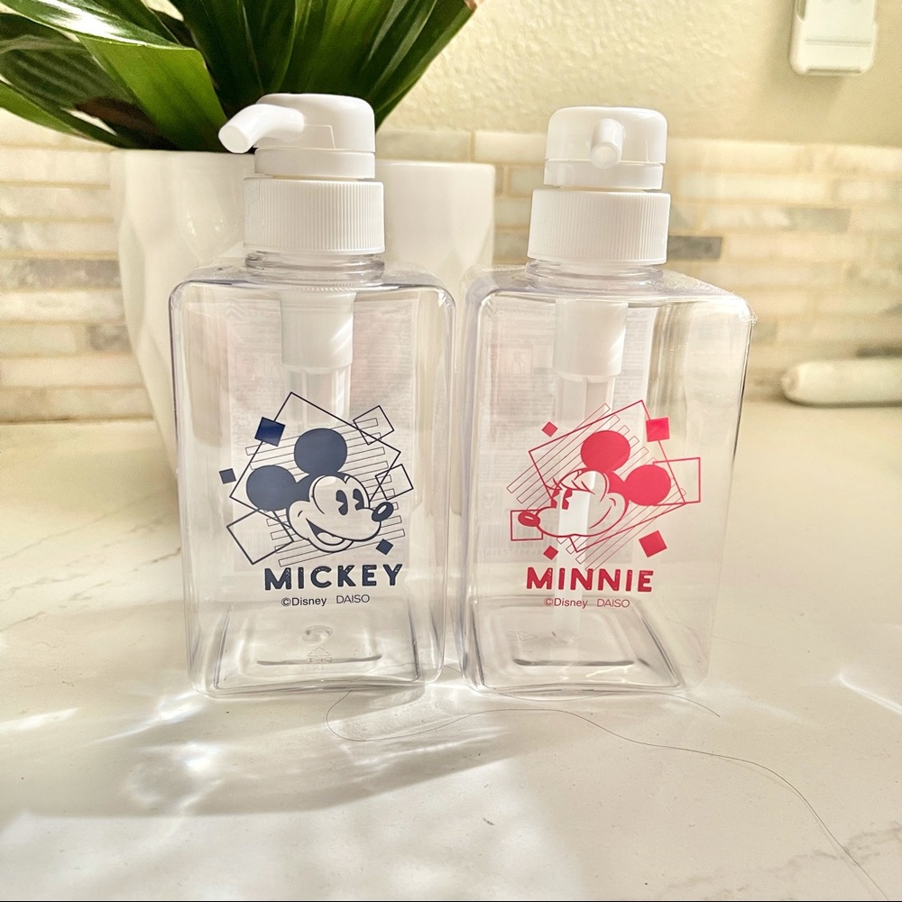 Mickey & Minnie Pump Bottle Set